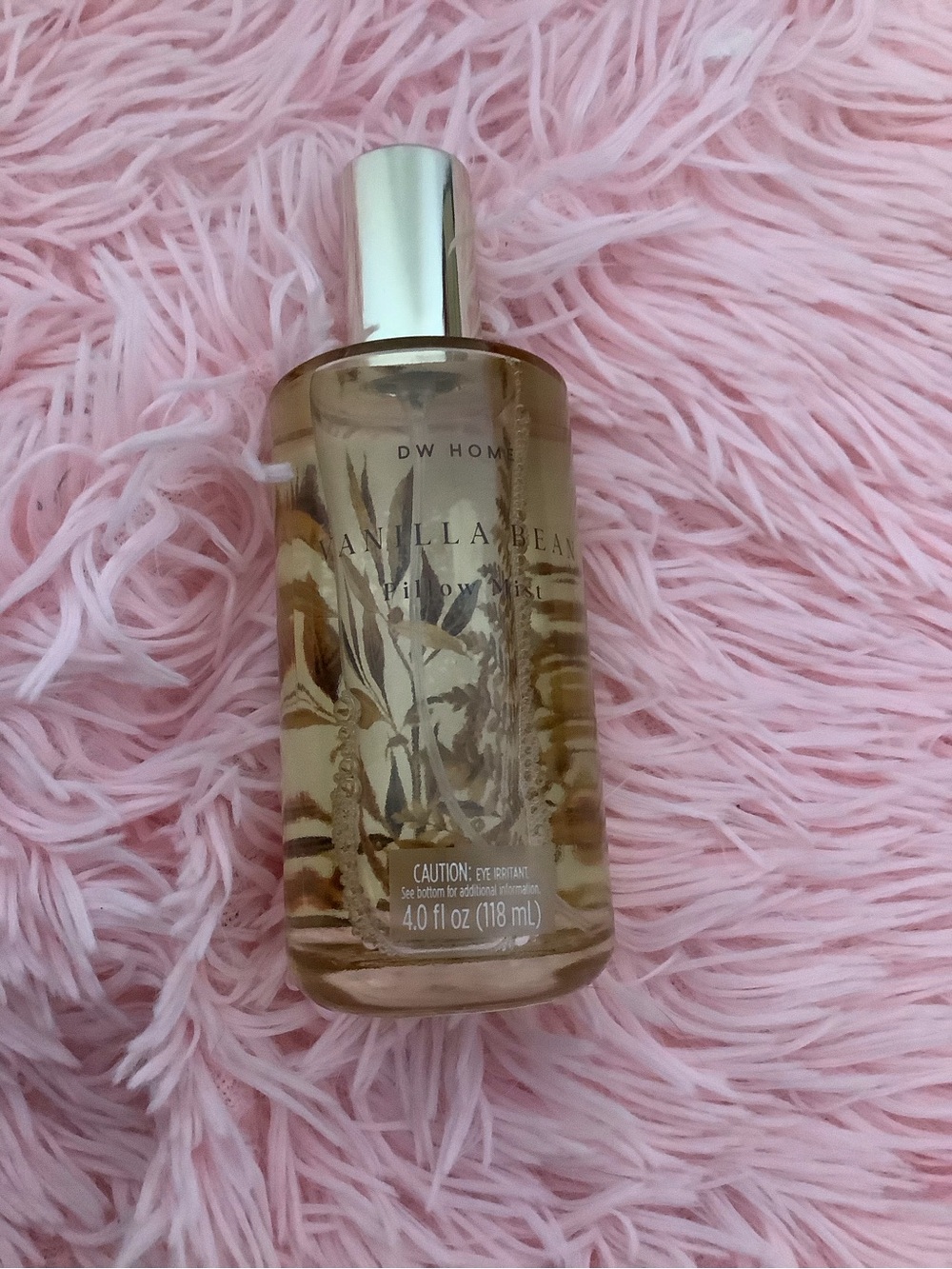 New DW Home Botanical Vanilla Bean Pillow Bed Room Mist - Cream & Gold